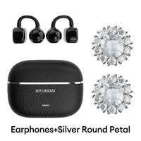 Black+Silver Round Petal