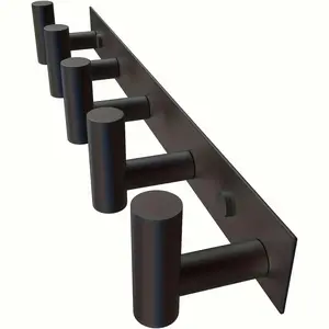 Stainless Steel T-Shape Wall Hook, Fashion Painted Coat Rack, Easy Install Bathroom Kitchen Mudroom Entryway Accessories