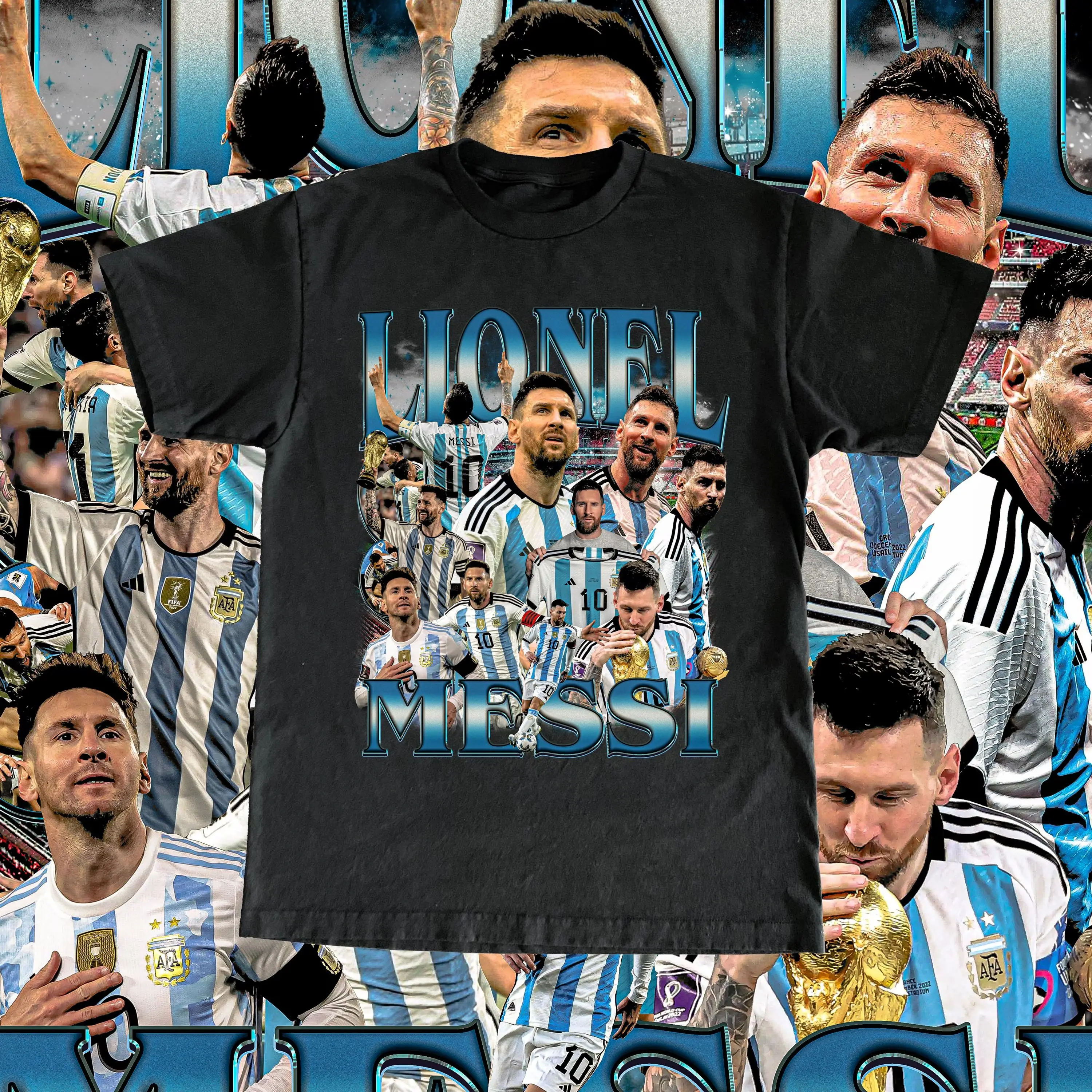 Youth & Adult Vintage Lionel Messi Shirt, Argentina Soccer Sweatshirt, Inter Miami Football Tee, Retro Messi Graphic Shirt, Soccer Fan Gift Sweatshirt