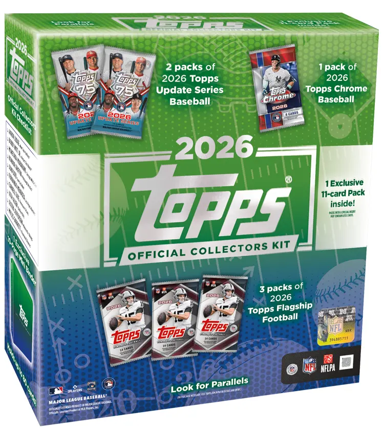 2026 Topps NFL x MLB Official Collector Kit Box