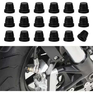 18PCS Car Brake Bleeder Screw Caps, Rubber Auto Grease Fitting Dust Zerk Covers, Car Brake Bleeder Nipple Caps Replacement, Universal Car Accessories Fit for Cars, Motorcycles
