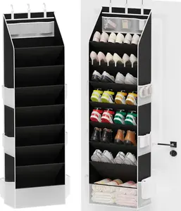 Shoe Organizer, Door Shoes Rack Storage,Over the Door Shoe Organizer, Hanging Closet Shoe Storage with Large Deep Pockets, Fits 16–24 Pairs of Sneakers, Sandals, Boots