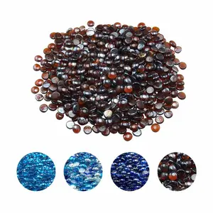 fathersdaygift VEVOR Fire Glass, 10LBS/ 4.5KG High-Temperature Resistant Fireplace Rocks, 3/4-Inch/ 19.05 mm Reflective Smokeless Firepit Glass Beads, High Luster Stone Landscaping for Fire Pit Table, Rich Amber