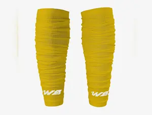 We Ball Sports Football Scrunch Leg Sleeves (Gold)