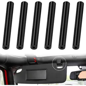 Sun Visor Repair Kit for Jeep Wrangler JK JKU 2007-2017, Driver & Passenger Side, Black