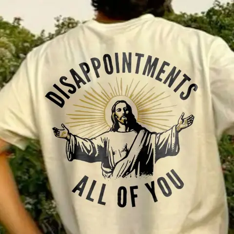 Christian T-shirt, Disappointments All Of You Double Sided T shirts, Jesus Shirt, Faith Tee