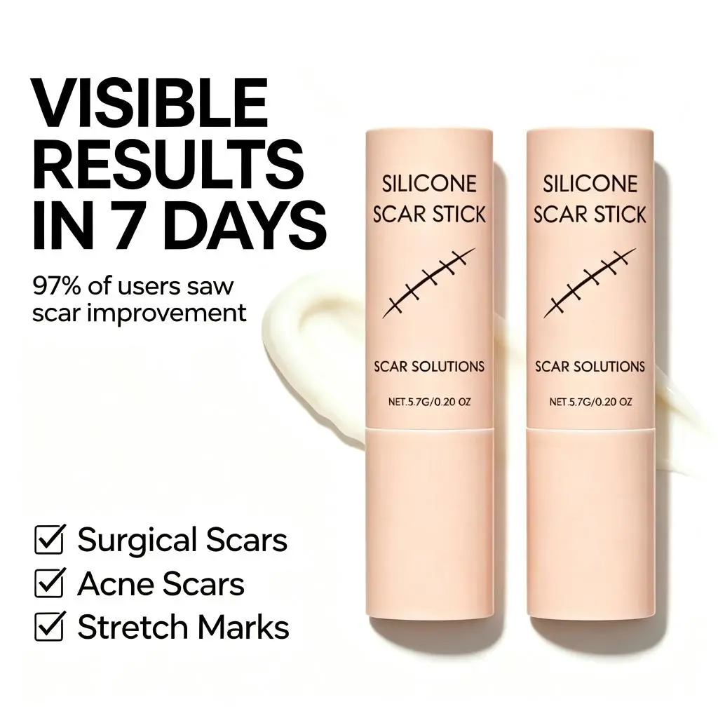 Buy 1 Get 1 Free Scar Solution Silicone Scar Stick with Hyaluronic Acid & Centella Asiatica for Smooth & Moisturized Skin, Versatile Face & Body Use, Gel Formula,travel essentials,sunscreen
