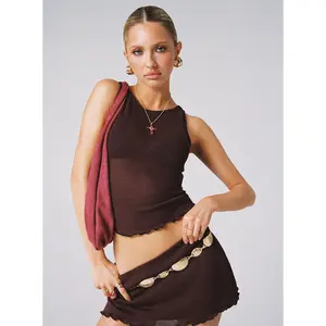 Audley Knit Set Brown