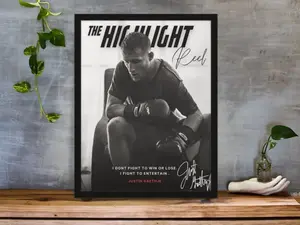 Justin Gaethje, Poster, UFC Poster, Poster Ideas, Fighter Poster, Athlete Motivation, Wall Decor Decoration Gifts