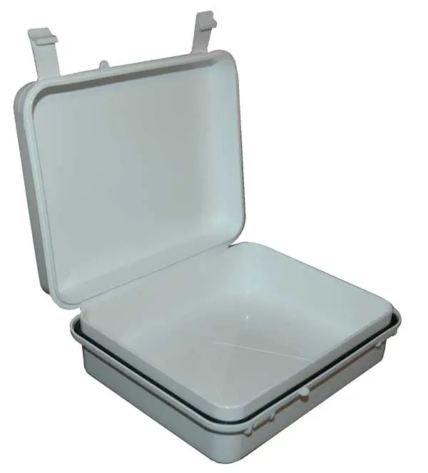Penn Plastic Organiser Tool Box with Supplies, Hinge & Flexible Hinge with Superb Flex Life, Size 5.5"x6.5" 5.50x6.50x2.25 in Hardware Storage Case