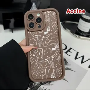 Soft Case for iPhone 17 Pro Max 16 Plus 15 14 13 12 11 Air E  Western Dreamscape Printed TPU Rubber Full Lens Guard Durable Smartphone Cover for Boy