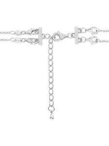 Sterling Silver 2 Layer Necklace Spacer