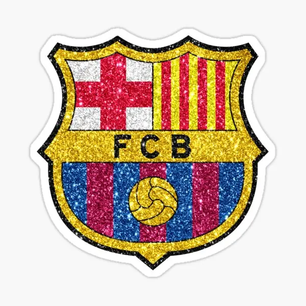 barca glitter logo Sticker