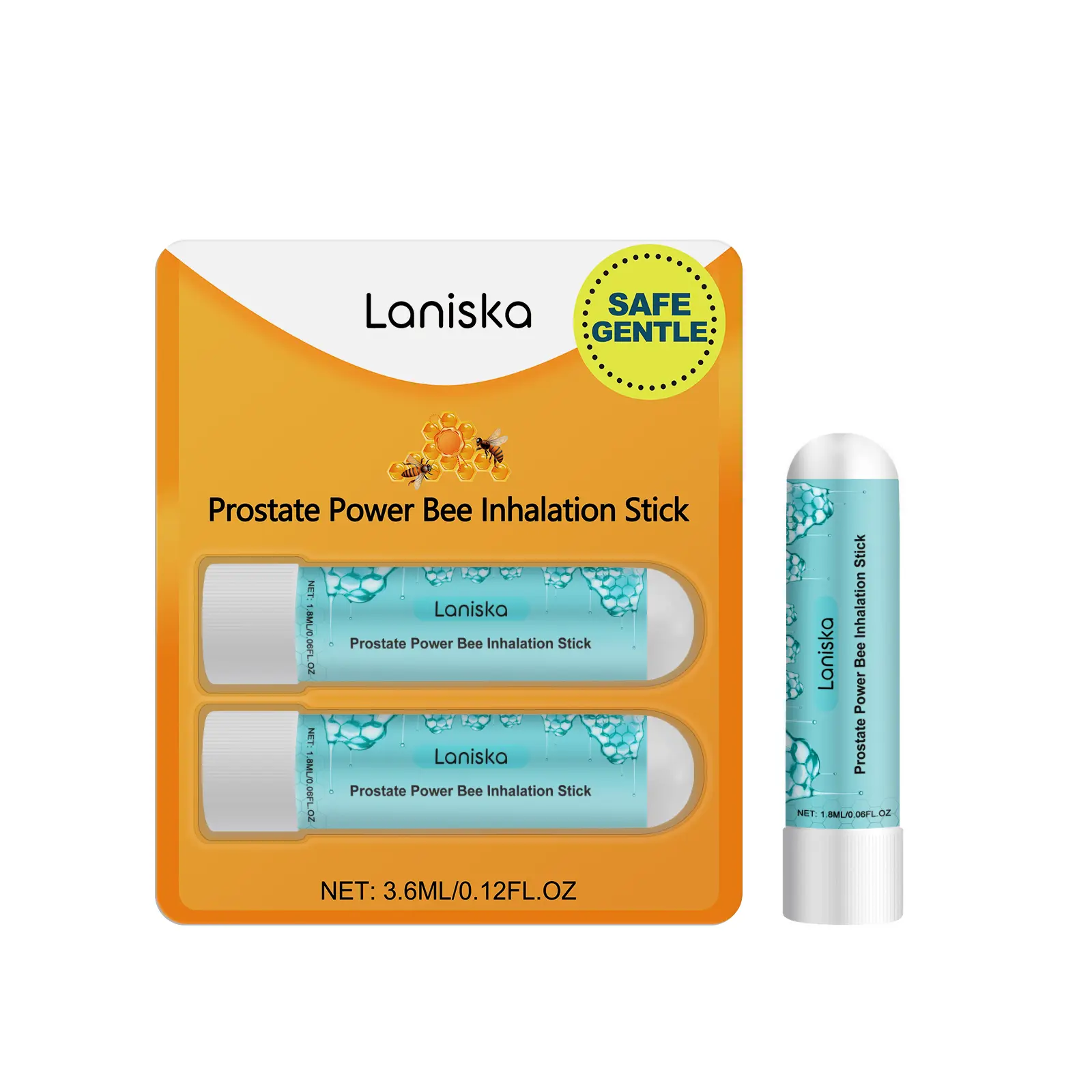 Laniska Male Nasal Inhaler, For Lasting Relief Of Nasal Discomfort Male Maintenance Vitality Maintenance Nasal Inhaler