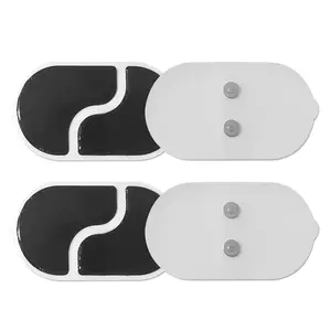 U8 PRO Tens Unit Wireless Electrode Pads Self Stick Carbon Pads, 4 Pack 3.15” x 1.81” Reusable - Non Irritating Design Pulse Massagers Replacement U8