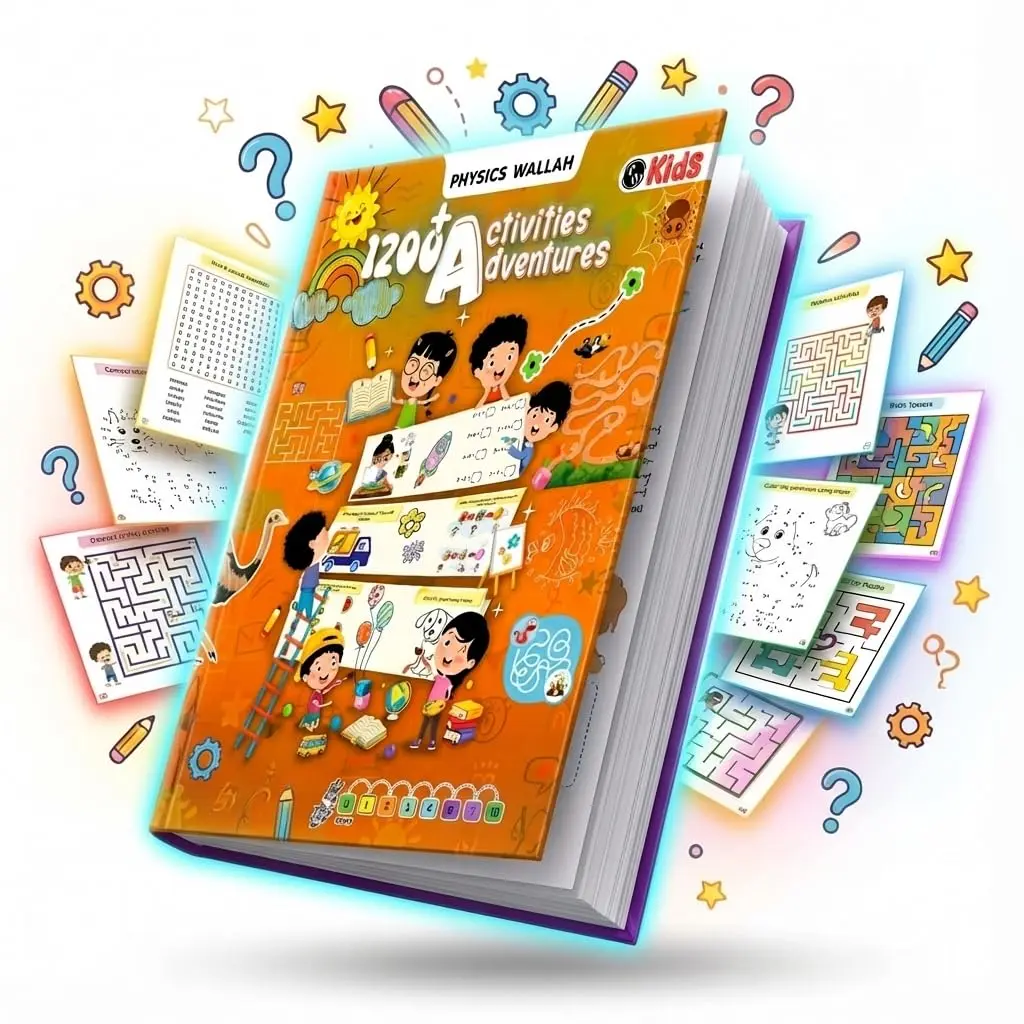 Curious Jr. by PW 1200+ Adventure Activities Book for Kids 4+ Years Old, Hidden Pictures Book with Mazes, Puzzles and Word Search for Kids, Free 500+ Worksheets with Parenting Tips