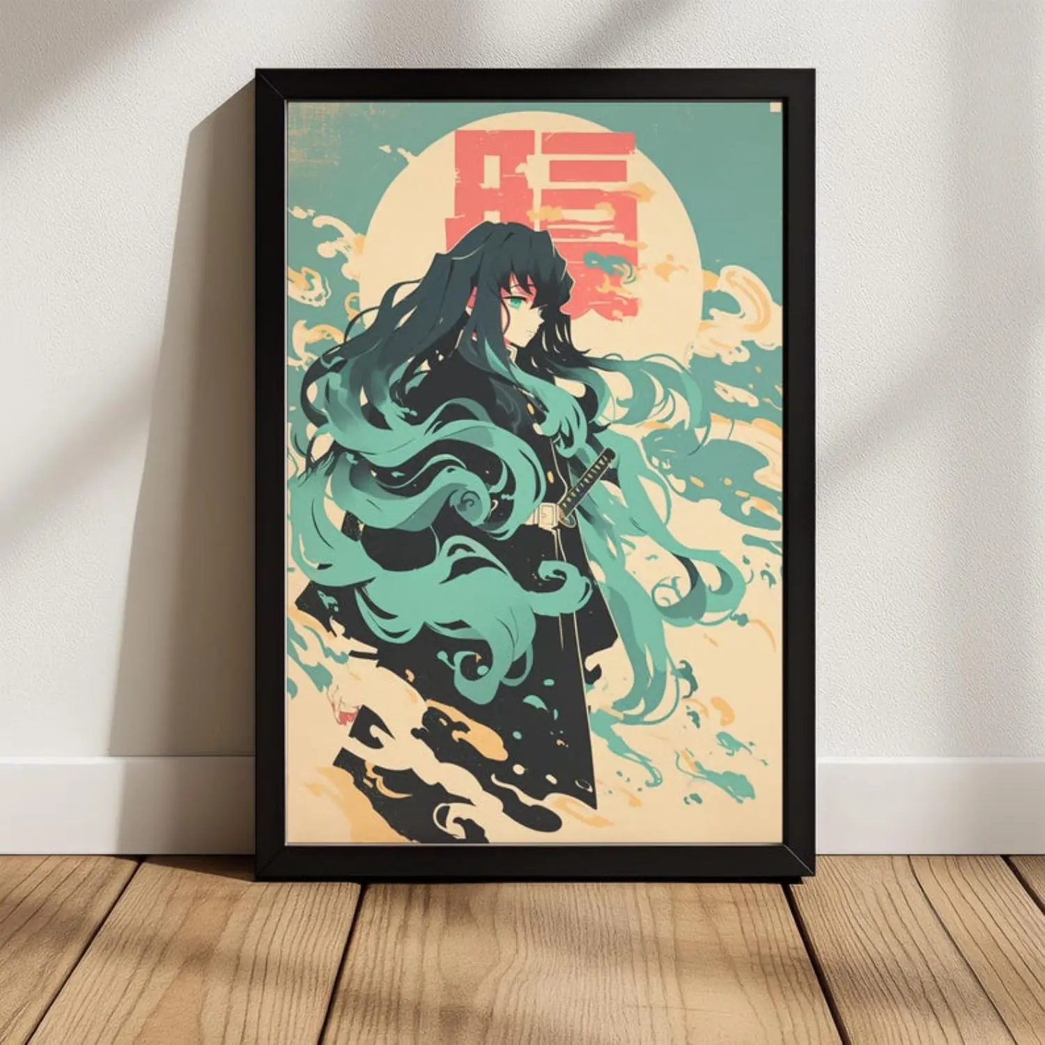 Demon Slayer Muichiro Tokito Anime Poster Ethereal Watercolor Print,Demon Slayer Poster Muichiro Poster