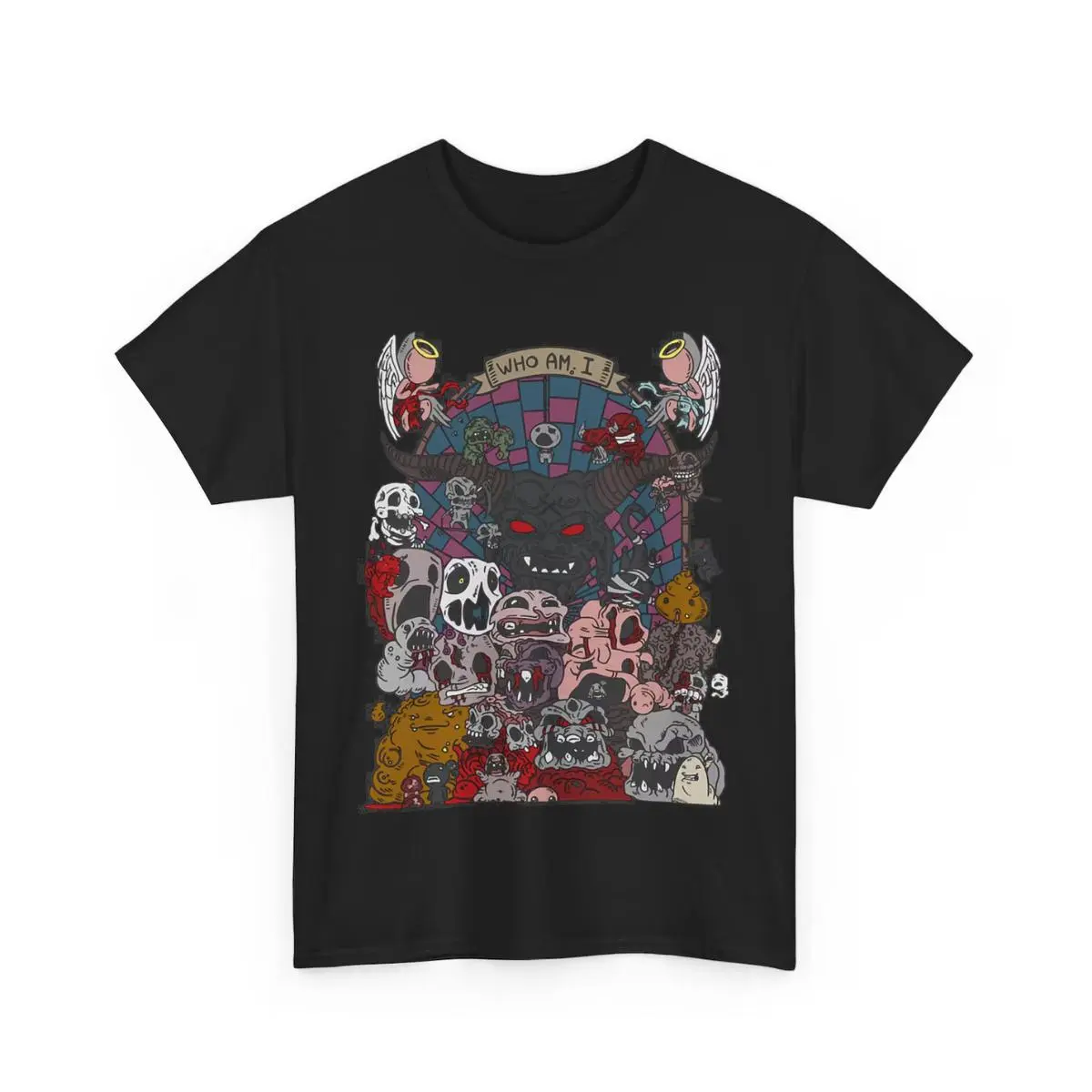 Men's Original Cotton Short-Sleeve Round Neck Graphic T-Shirt - Breathable, Sweat-Absorbent, Fashion Print Casual The Binding of Isaac Indie Gaming Menswear Tops, Shortsleeve, Tshirt