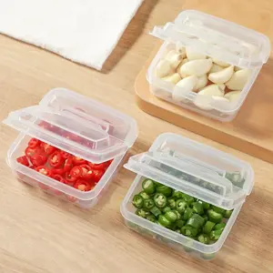 3481 Cheese Box Refrigerator Fruit Sealed Fresh-keeping Box Flip Butter Block Box Scallion, Ginger and Garlic Storage Box