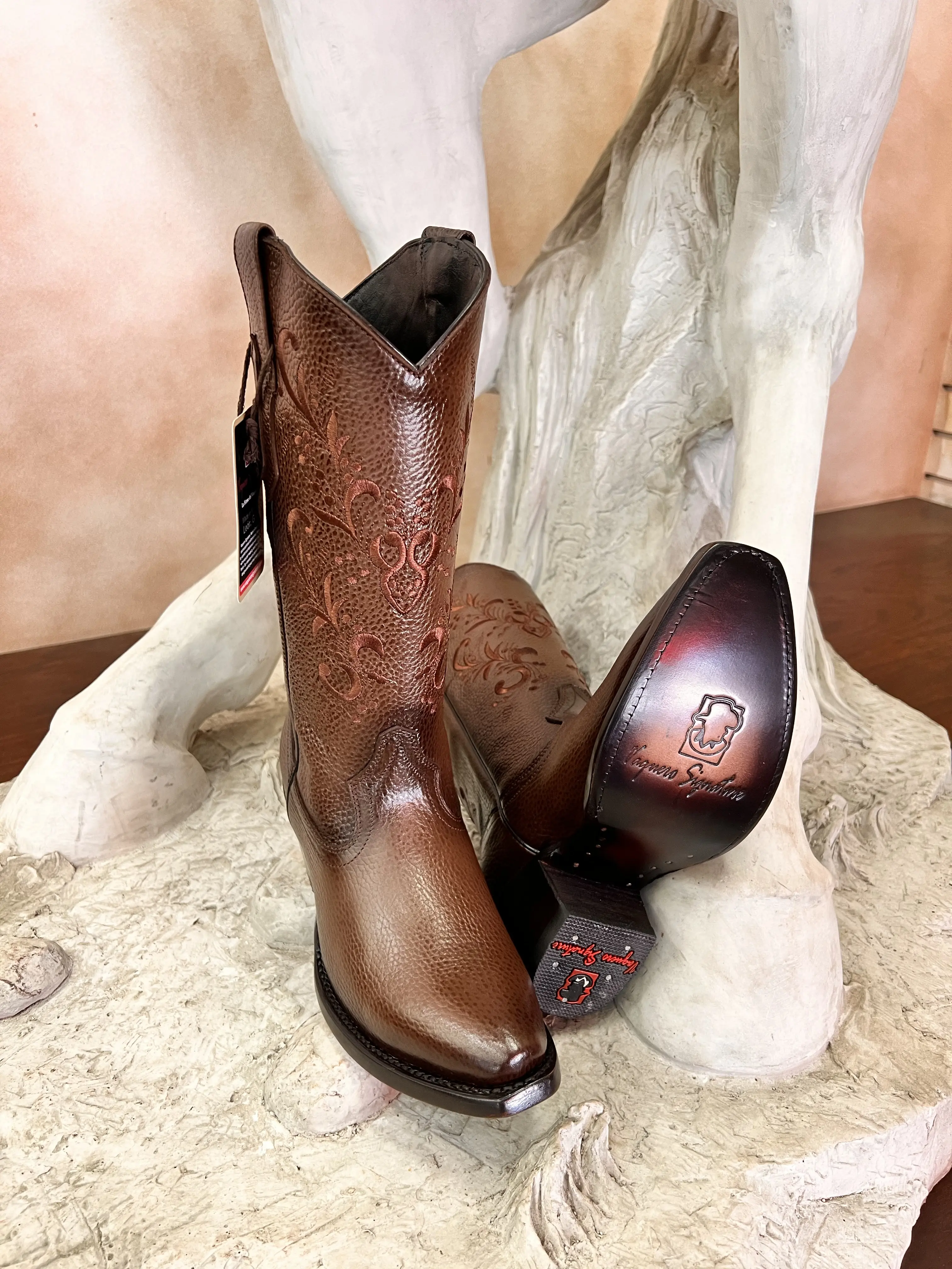 2470163050 - Women's Vaquero Signature Dubai Toe Boot Flother Cafe Difuminado