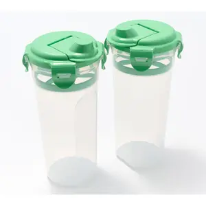 LocknLock Set of (2) 3-Cup Sauce Bottles w/ Locking Lids
