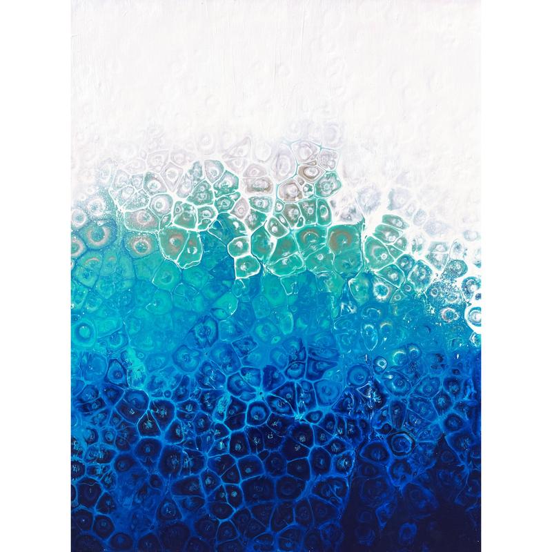 High Tide 18x24x1.5 Canvas Abstract Artwork Inspired by Nature's Patterns in Acrylic Paint for Room Decoration and Wall Ornaments Universe Artistic Photo Print
