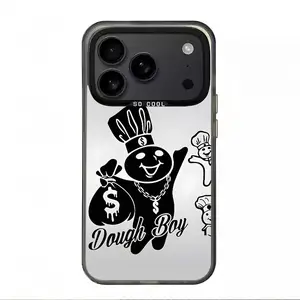 Trendy personality Cartoon Dough Boy pattern Casing For iphone 17 16 15 14 13 12 11 X XS SE23 PRO PLUS MAX AIR Hard TPU PET PC Black Silver Hard  Anti-Drop Protective camera protection Tough Phone Cases Shell Shockproof showcases individuality L1441
