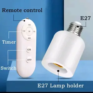 e27 60 watt wireless remote control smart timer switch lamp holder 110v 220v house multi light switch baby room bedroom timer switch