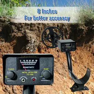 High Sensitivity Liquid Crystal Metal Detector, Waterproof Coil Design, Ideal for Treasure Hunting & Exploration