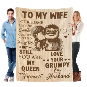 Romantic Blanket for Wife – Perfect Wedding Anniversary, Birthday, Valentine's, Mother's Day Gift – Thoughtful Healing Gift for Her