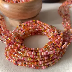 [MADE TO ORDER]  IN FULL BLOOM Handcrafted Waist Bead - SINGLE Tie On Strand