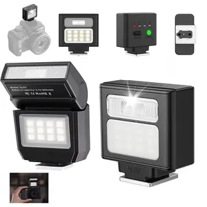 Ulanzi SL02/SL03 Mini Camera Flash Speedlite Camera Fill Light for Canon R5 Fuji X-T30 X-T5 Sony ZV-E10 Nikon Panasonic Olympus Pentax Most SLR Cameras
