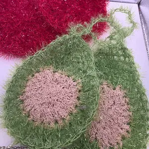 Handmade Crochet  Sparkle Spa Scrubby