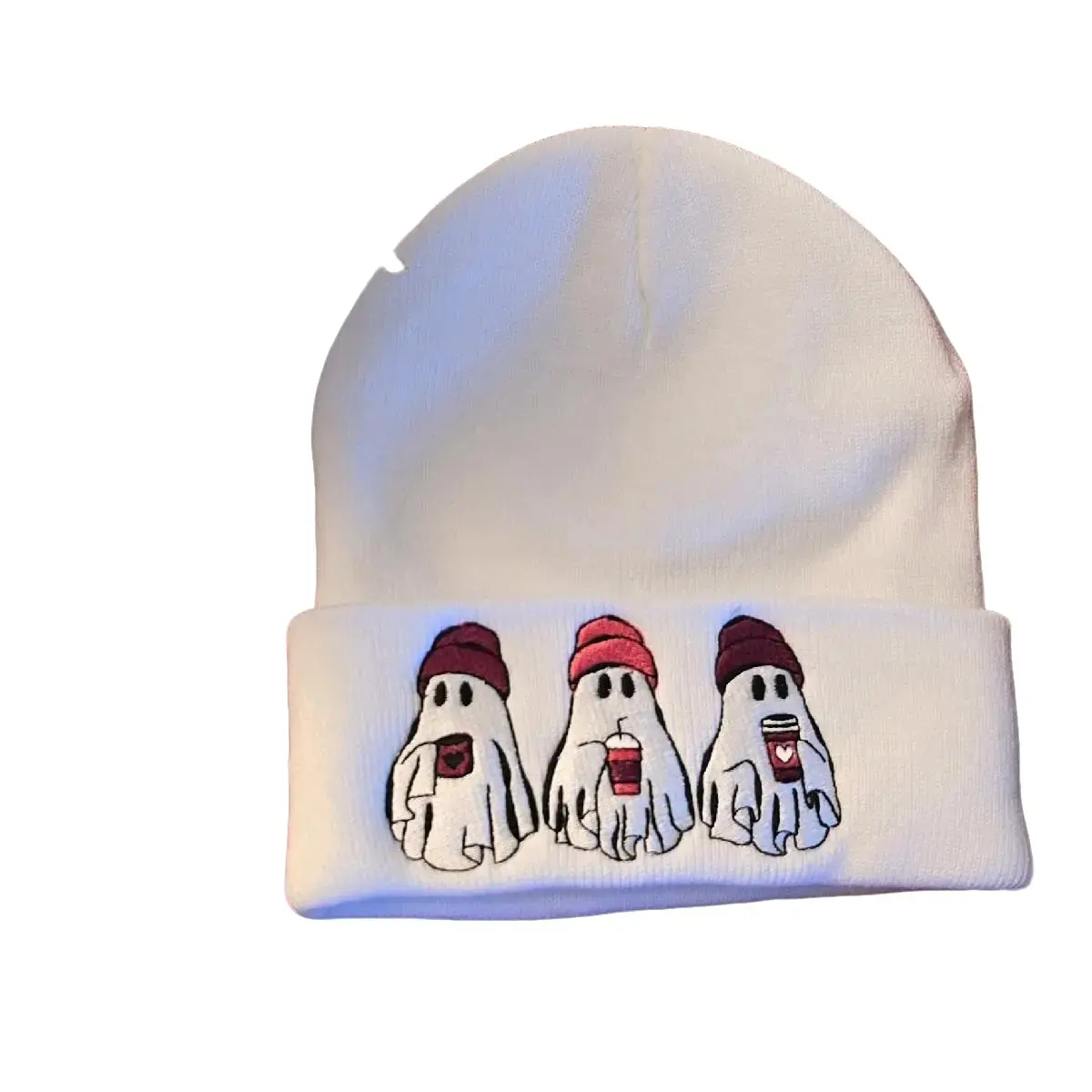 Ghost Beanie - Soft and Cozy Knitted Hat for Women