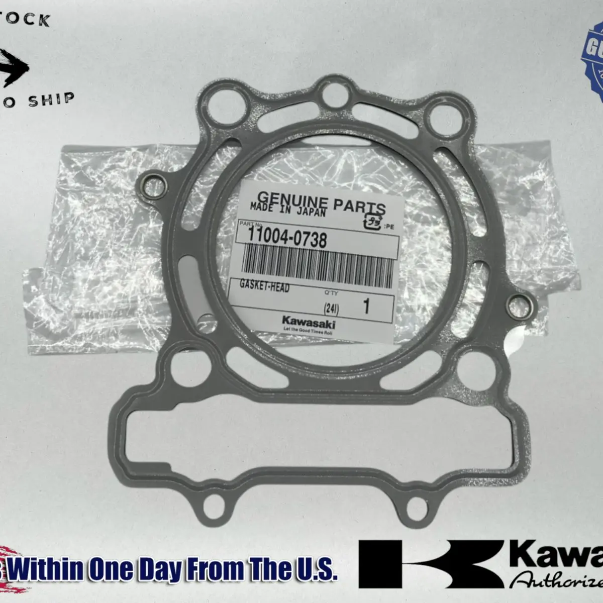 Kawasaki Genuine OEM Authentic 2009-16 KX250F KX 250 F HEAD GASKET 11004-0738