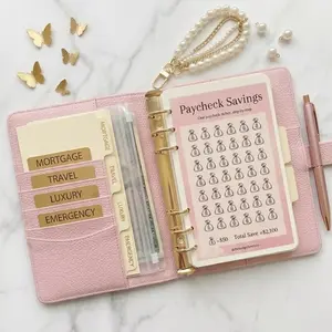A6 $2100 Paycheck Savings Challenge Office Stationery Supplies, Low-Income Beginner-Friendly Budgeting Paper, Stationery Supplies