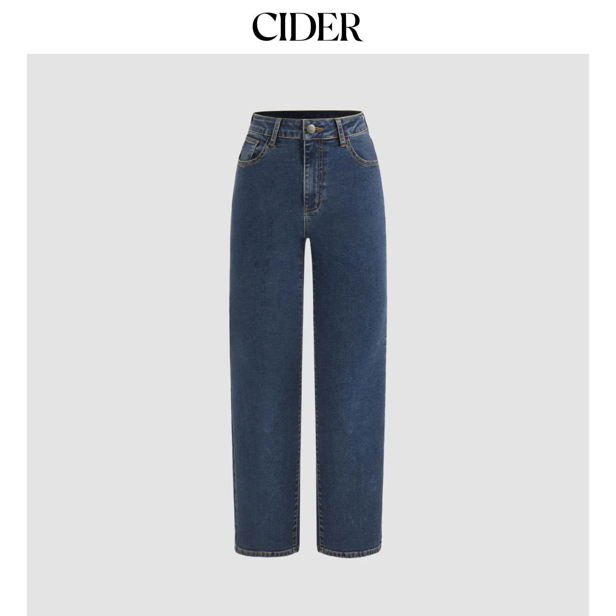 Cider [3 colors, size 0-20/22] High Stretch Denim High Waist Pocket Cropped Straight Leg Jeans