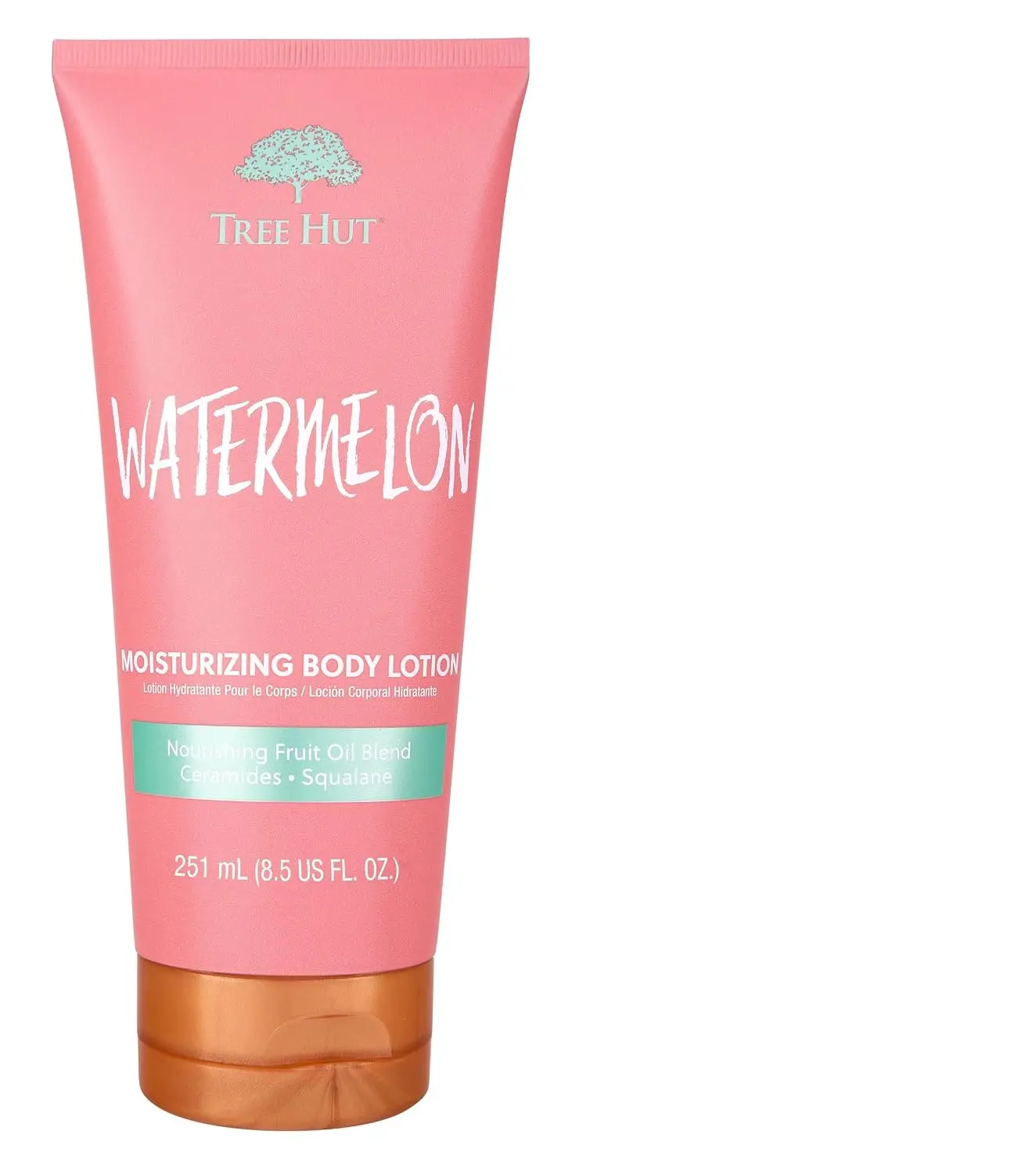 Tree Hut Watermelon Moisturizing Body Lotion, 8.5 Fl Oz | Ceramide and Squalene Formula Helps Protect Skin, Long-lasting Hydration Leaves Skin Feeling Soft & Moisturized, Vegan