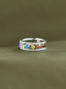 1 PC Classical Cubic Zirconia Ring For Women For Wedding Engagement Party Jewelry Valentine's Day Gift