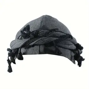 Turban For Men | Vintage Twist Head Wraps Durag With Tassel, Woven, Hand Wash or Professional Dry Clean