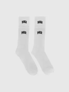 White/White Double Layered Sock