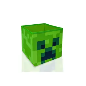 Minecraft Creeper Storage Cube Organizer | Minecraft Storage Cube | 10-Inch Bin