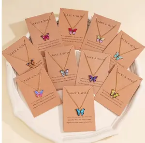 Butterfly Pendant Necklace (Single Piece)