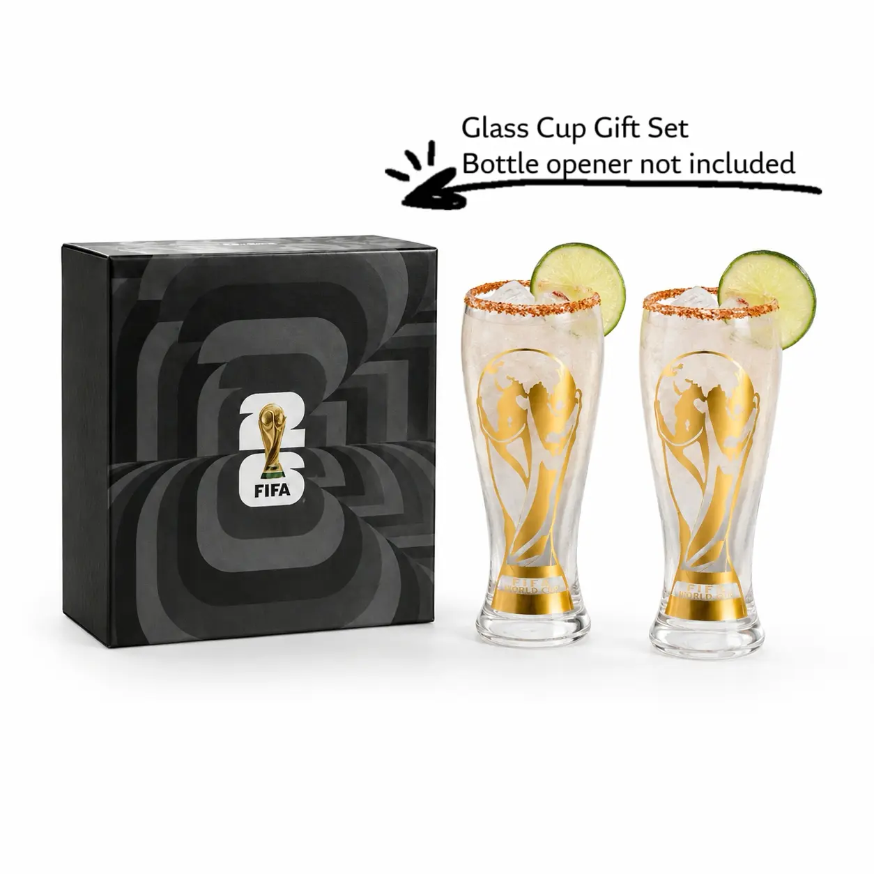 Officially Licensed Glass Cup Gift Set – Exquisite collectible set with exclusive trophy design, premium official soccer memorabilia, an ideal upscale gift for football fans and the whole family,Birthday Gifts & Homemade Iced Drinks | Top Picks for July