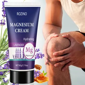 Lavender Magnesium Moisturizing Cream, Moisture, Hydrating, Nourishing, Soothing, Calming, Gentle & Mild, Lightweight Texture, Non-Comedogenic, Ideal for Sensitive & Dry Skin, Floral, Relaxing, Body Care, Moisturizer