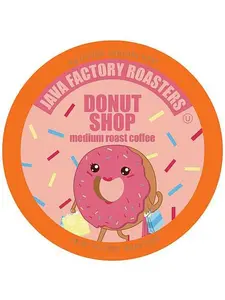 Two Rivers Coffee Java Factory Medium Roast Coffee Pods Donut Shop Blend 80-Count
