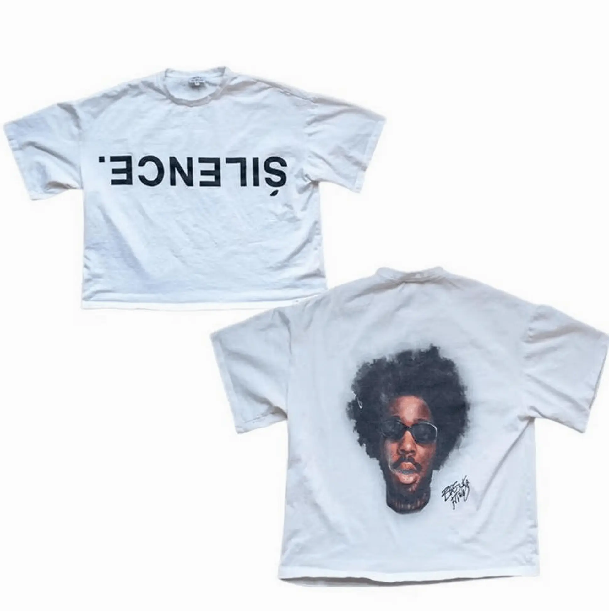 Brentt Faiiyazz Silence New Graphic Rap Tee Graphic Shirt Clothing Menswear, Unisex Cotton Shirt