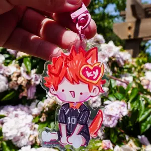 2 Ops Haikyuu BeanieBby Charm (Hinata and Kageyama) - Acrylic Keychains