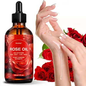Rose Oil For Hair, Body, Nourishing Body Oil, Plant-Based & Rich In Natural Extracts, Infused With Rose Essence, Multi-Use For Face, Hair & Nails, Softens & Smooths Hair, Boosts Natural Shine, Lightweight, Lightweight Texture