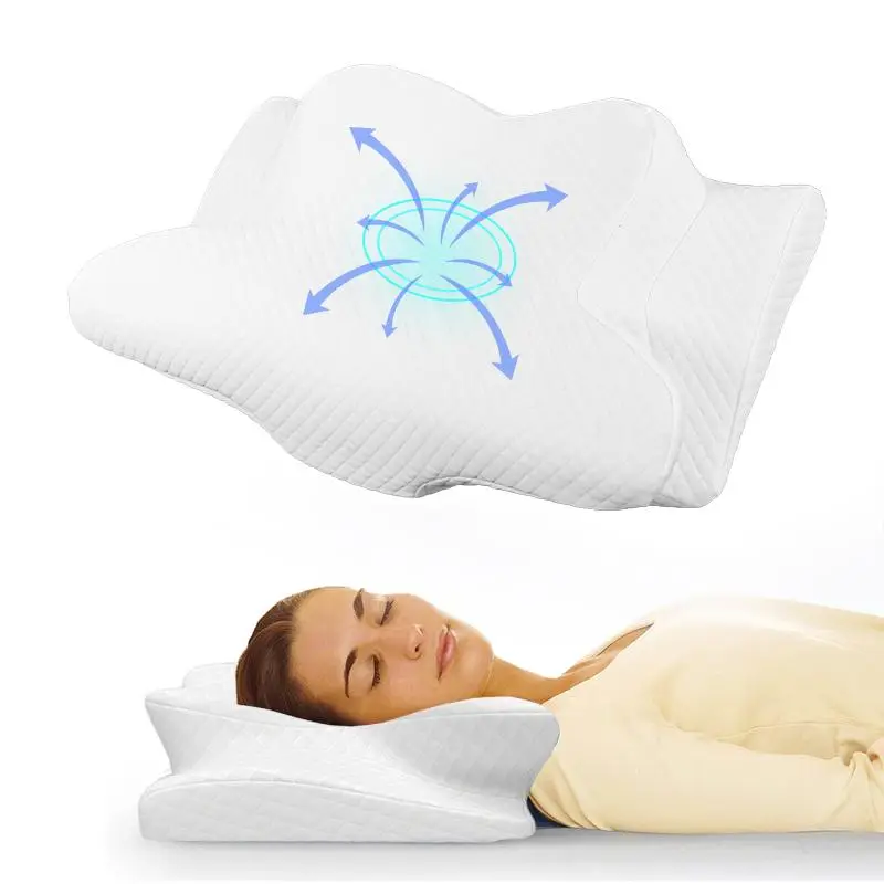 Neck Pillow, 1 Count Soft Comfortable Pillow, Neck Rest Cushion for Sleeping, Cozy Bedroom Accessories Sleeping Accessories, Summer Bedding for Home B